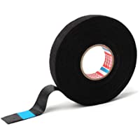 tesa Pet Cinta Adhesiva de Tela no Tejida (38 mm x 25 m)- Color: Negro- para mazos de Cables domésticos o automotrices